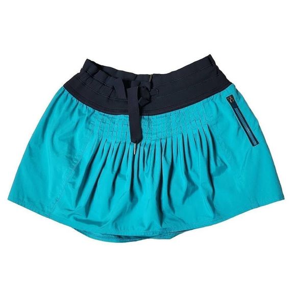 Lululemon Revitalize Run Skirt Blue Aqua - Picture 1 of 6